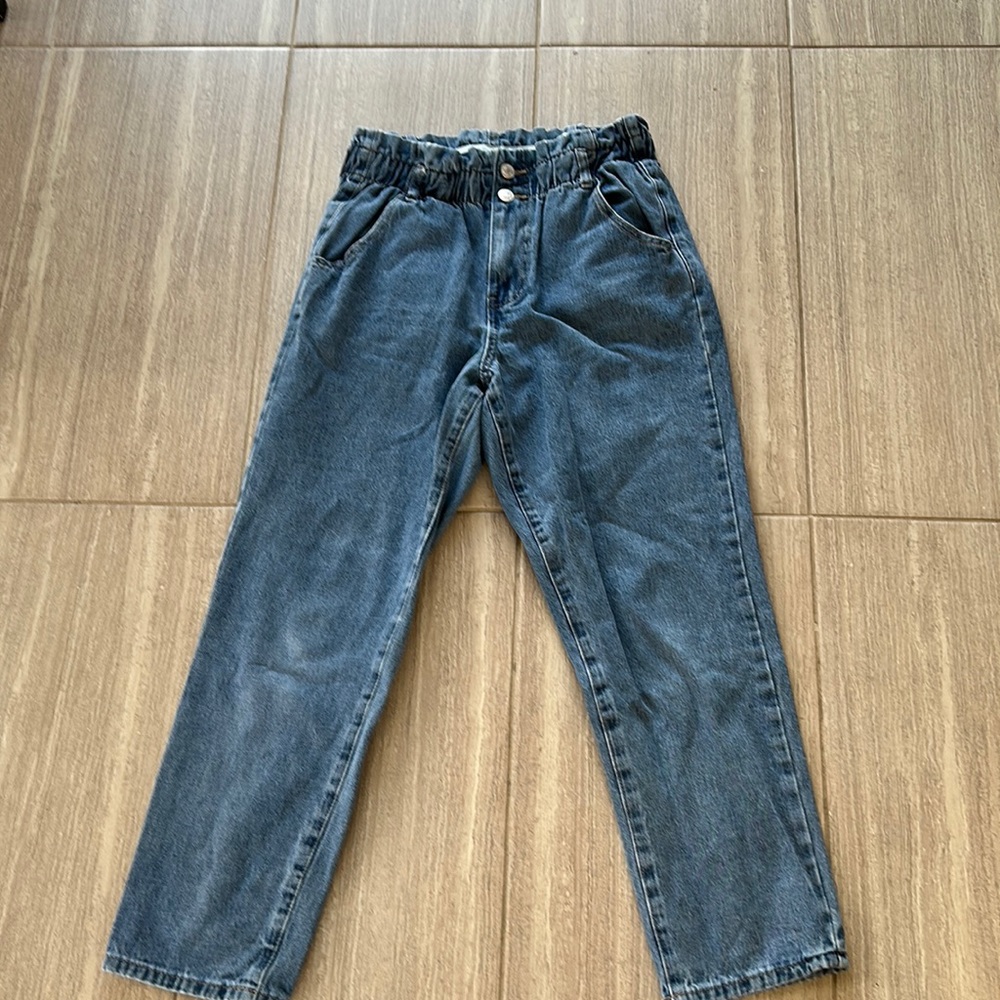high waisted wide leg jeans
